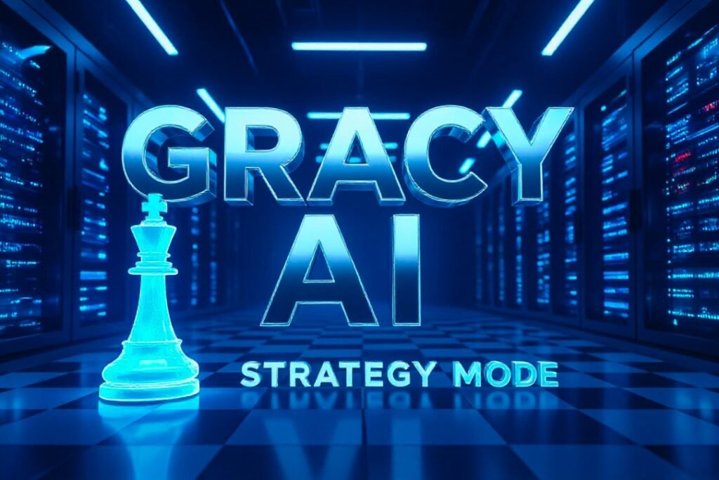 Bitget Gracy AI digital human assistant concept for crypto trading strategy