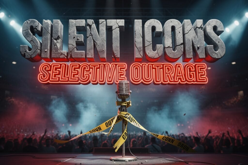 Bruce Springsteen and Bono U2 political controversy stage lights atmosphere