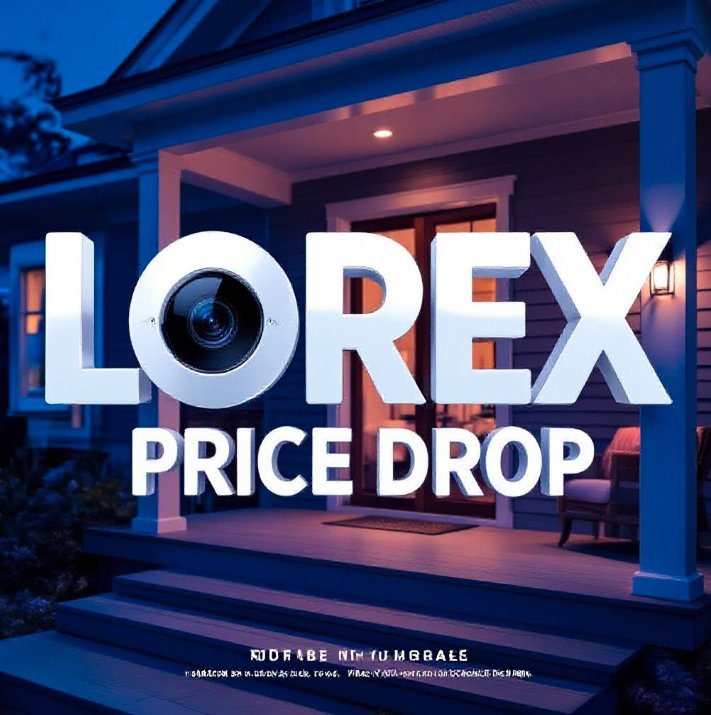  Lorex 4K spotlight security camera mounted on modern house wall