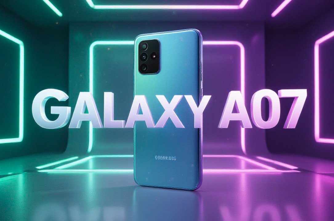Samsung Galaxy A07 5G smartphone back view green color