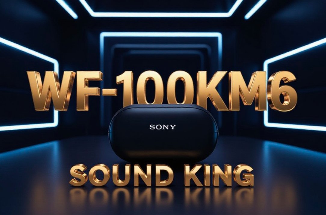 Sony WF-1000XM6 wireless earbuds black charging case