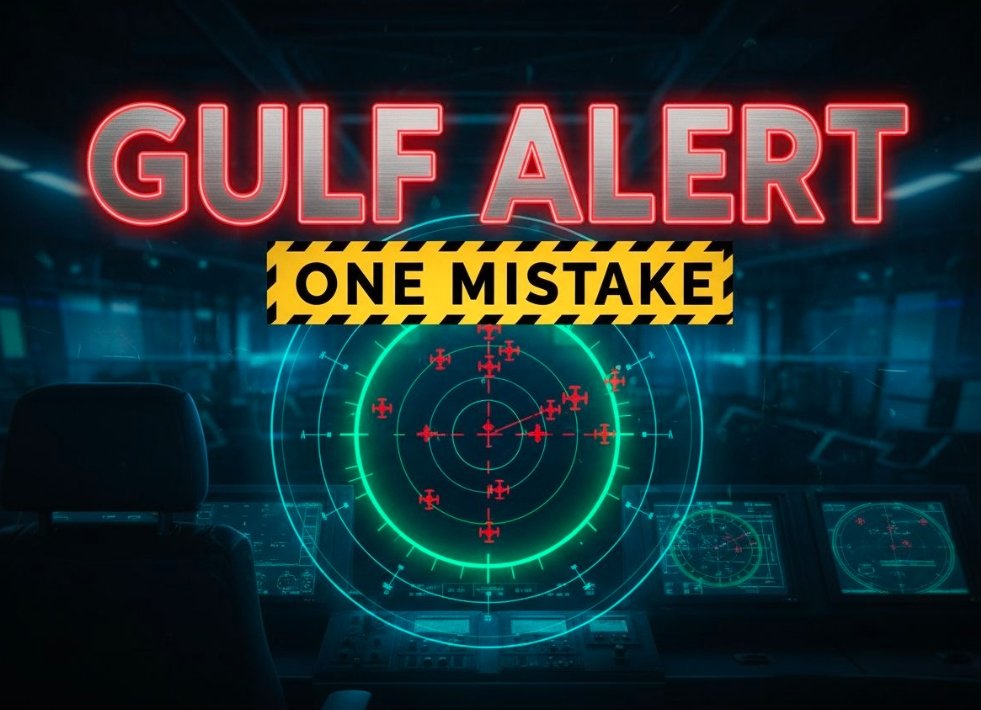 US navy aircraft carrier radar screen tracking targets in persian gulf