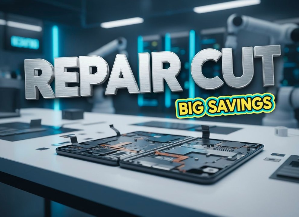 broken samsung galaxy z fold inner display screen repair