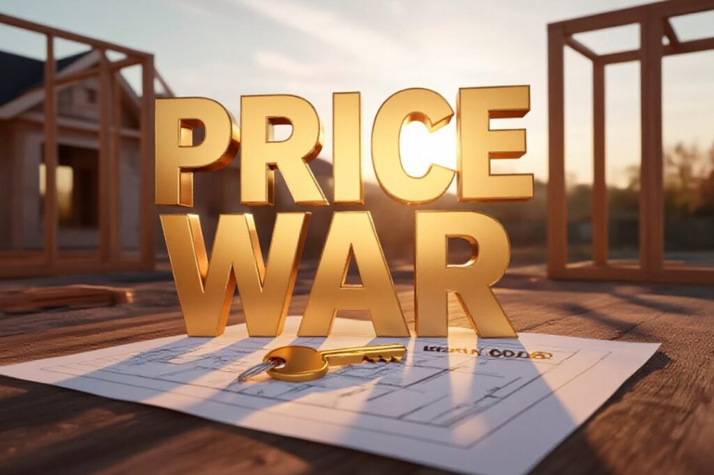 construction worker framing new house sunset silhouette