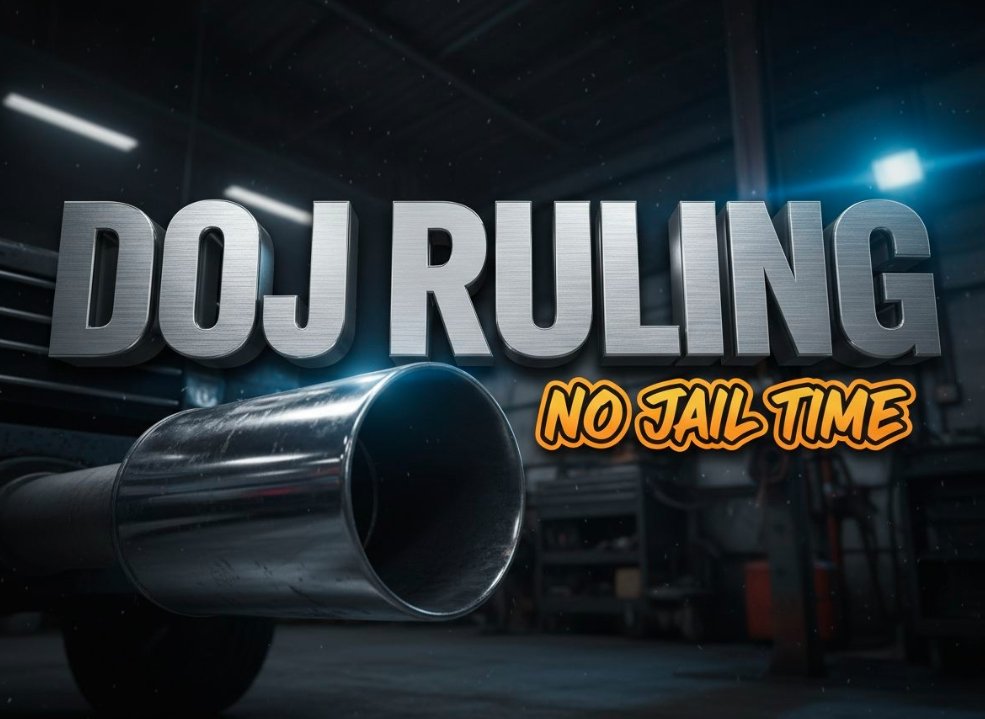 diesel truck stainless steel exhaust system modification