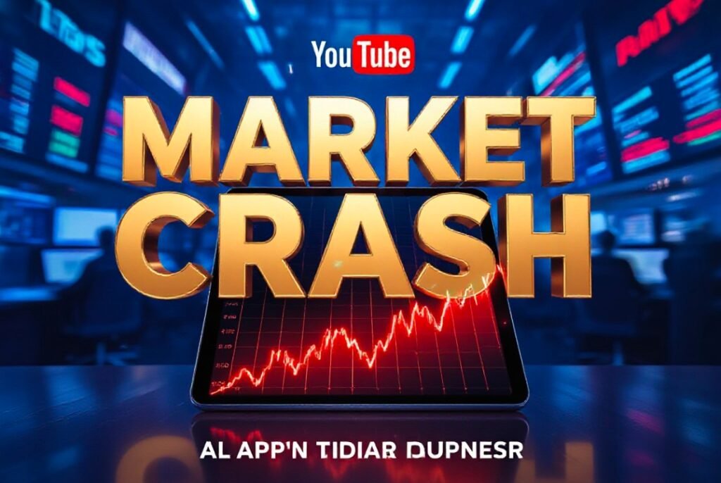 financial stock market chart turning red on digital tablet