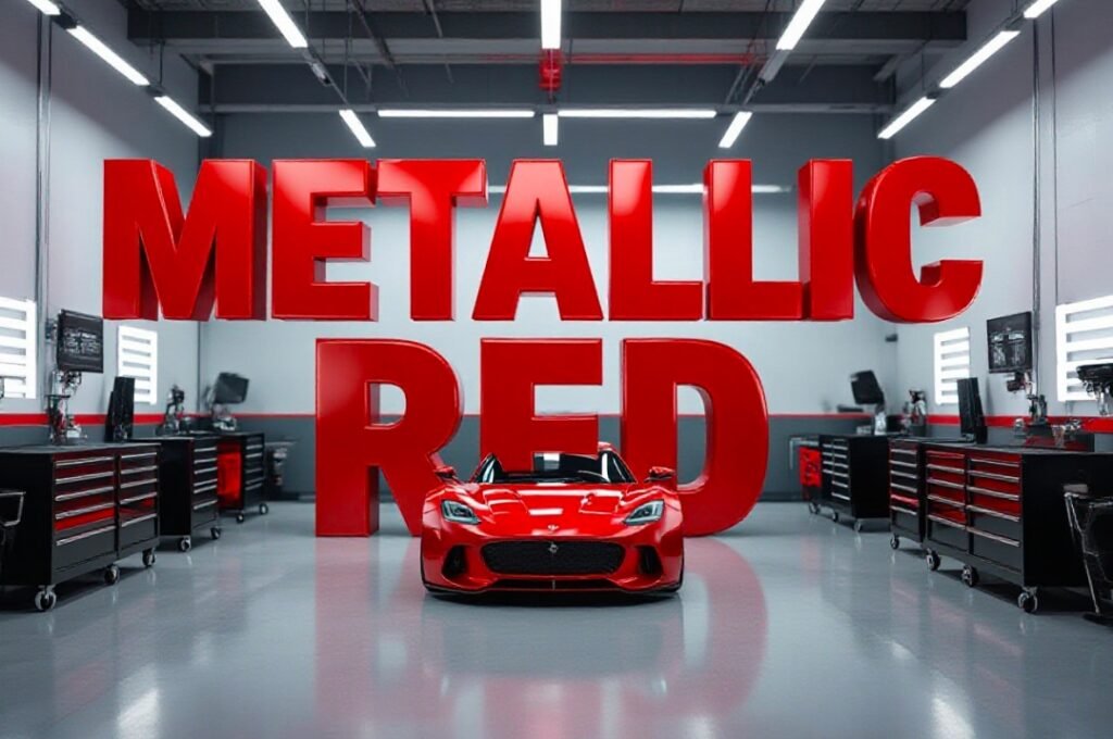 metallic red 3 ton heavy duty floor jack side profile