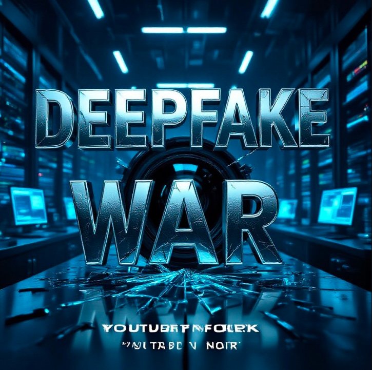 realistic ai deepfake video production studio screen showing digital actors