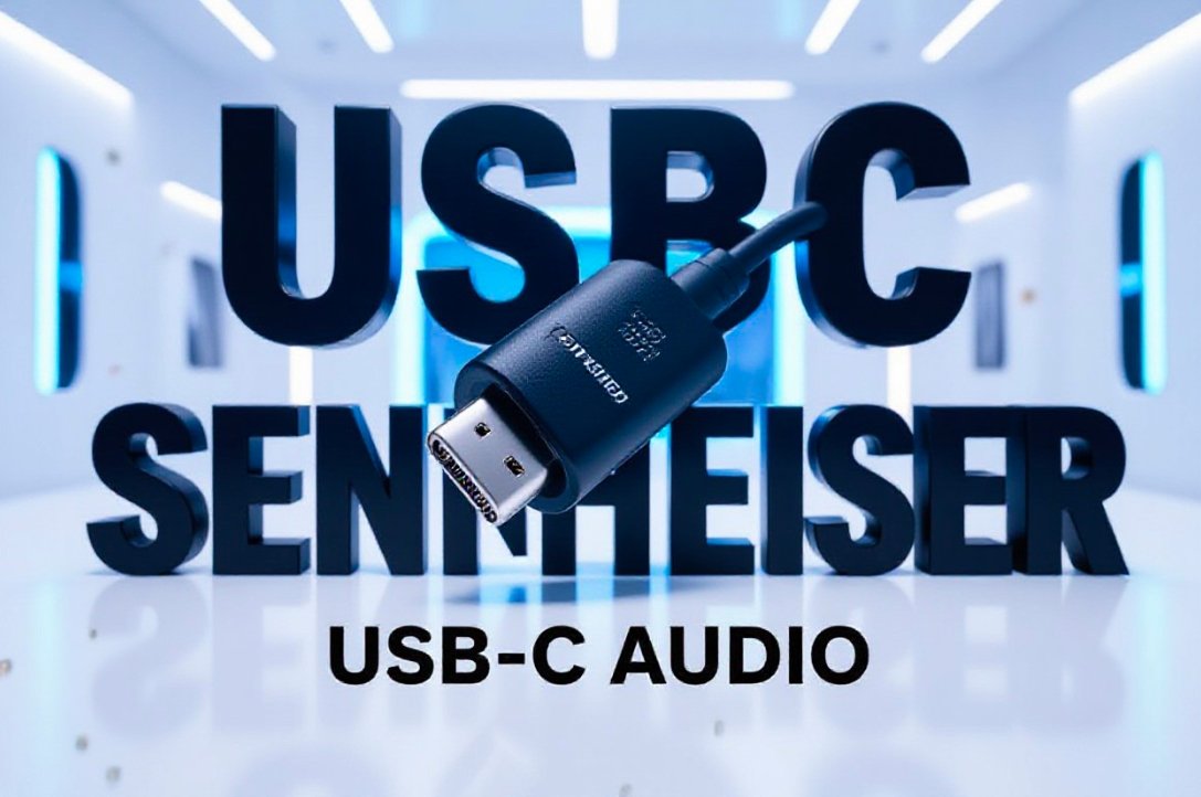 sennheiser hd 400u wired usb-c headphones black
