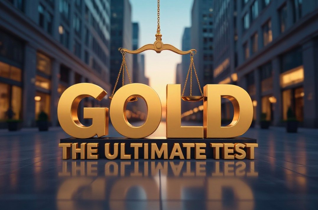 stack of gold bars on financial newspaper graph background
