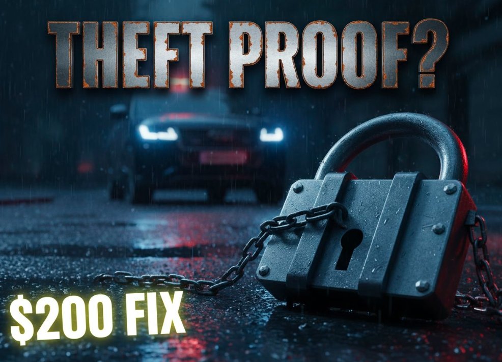 toyota land cruiser steering wheel lock security device australia