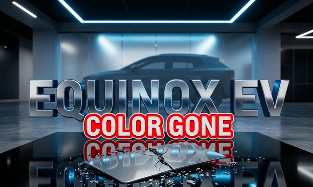 2026 Chevrolet Equinox EV Galaxy Gray Metallic color discontinued