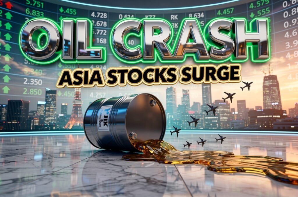 Asia Pacific stock markets rally oil prices drop ceasefire talks 2026