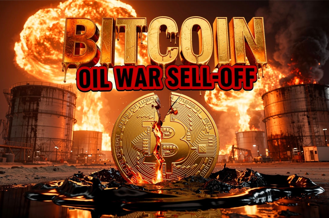 Bitcoin price drop risk amid rising oil prices Iran war