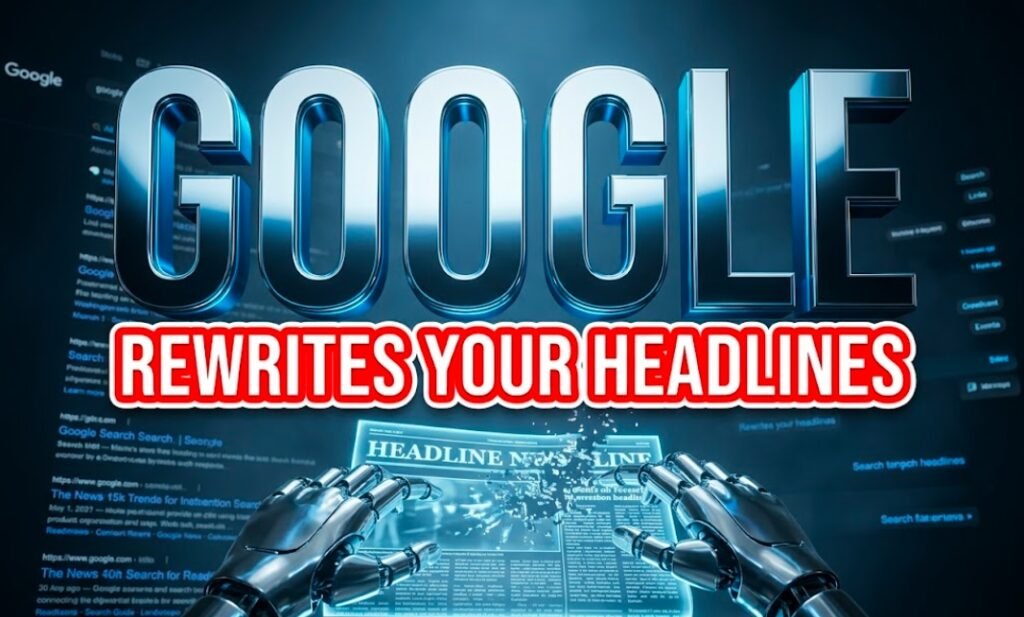 Google AI headline rewrite experiment in search results 2026