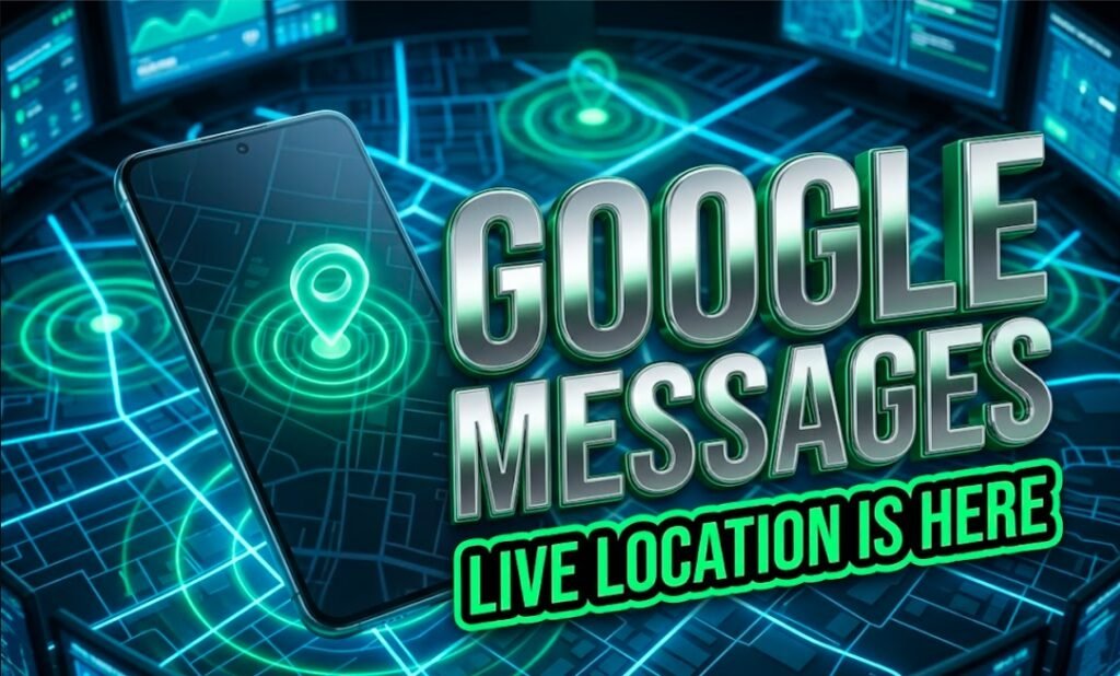 Google Messages real-time location sharing feature on Android phones