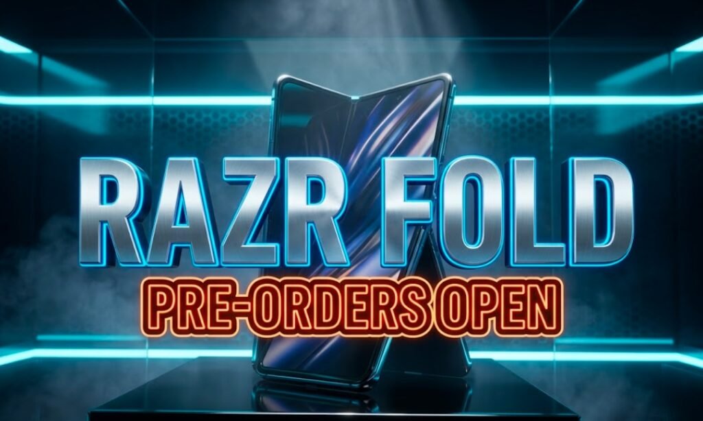  Motorola Razr Fold book-style foldable phone 2026 pre-order details