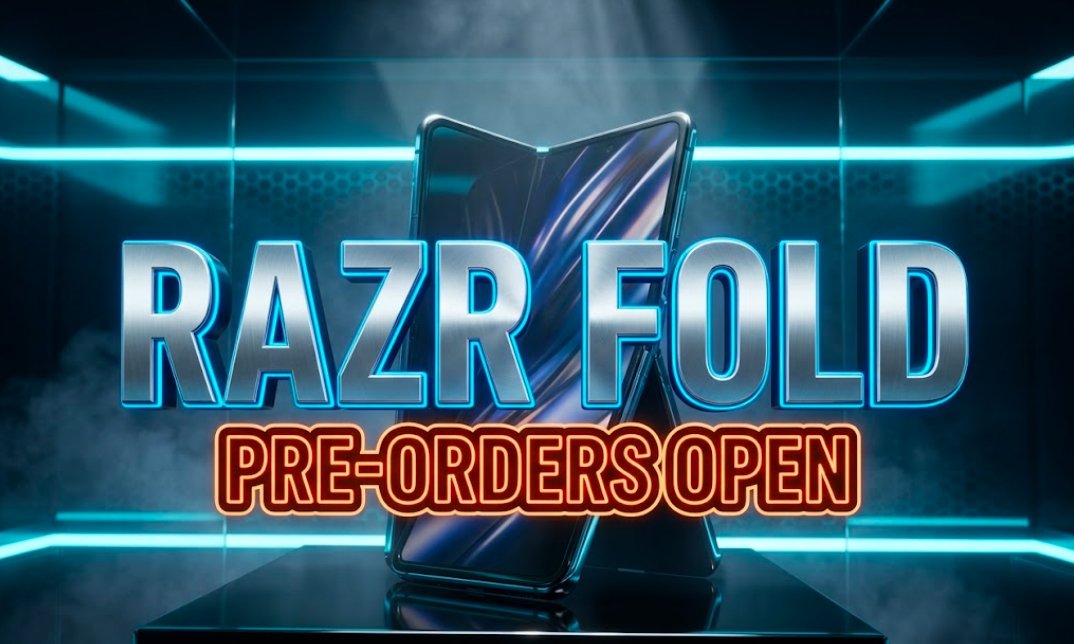 Motorola Razr Fold book-style foldable phone 2026 pre-order details