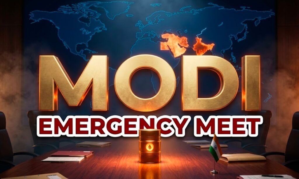 PM Modi emergency meeting India energy crisis US Iran war 2026