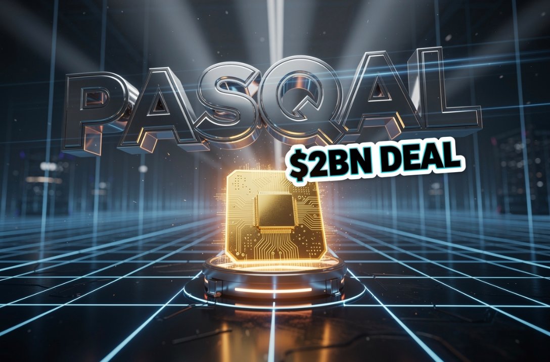 Pasqal neutral atom quantum computer processor array visualization