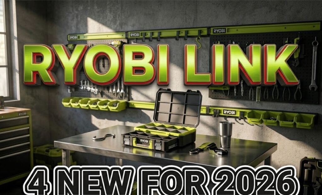Ryobi Link SlotBox Receiver and modular storage accessories 2026