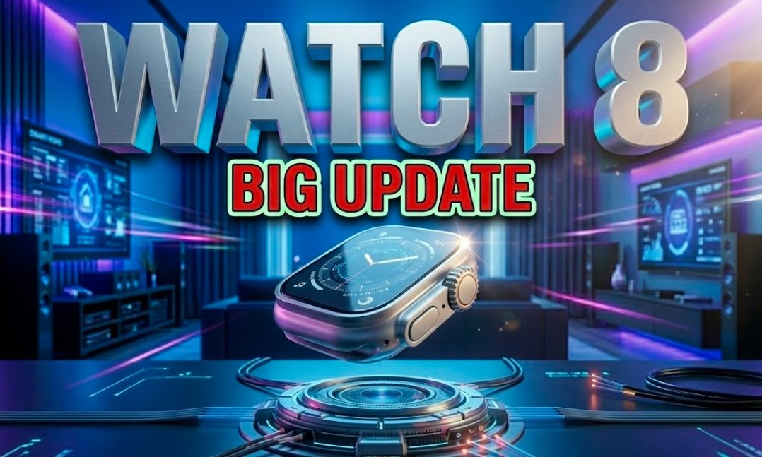 Samsung Galaxy Watch 8 displaying software update screen on wrist