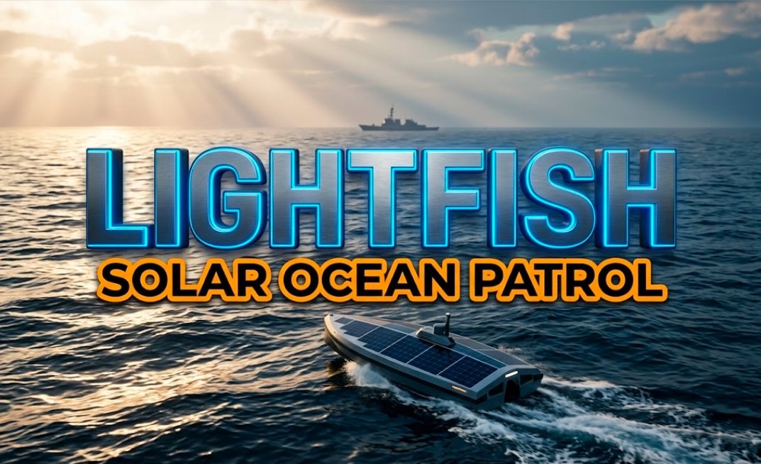 Seasats Lightfish solar-powered unmanned surface vessel Navy ocean drone