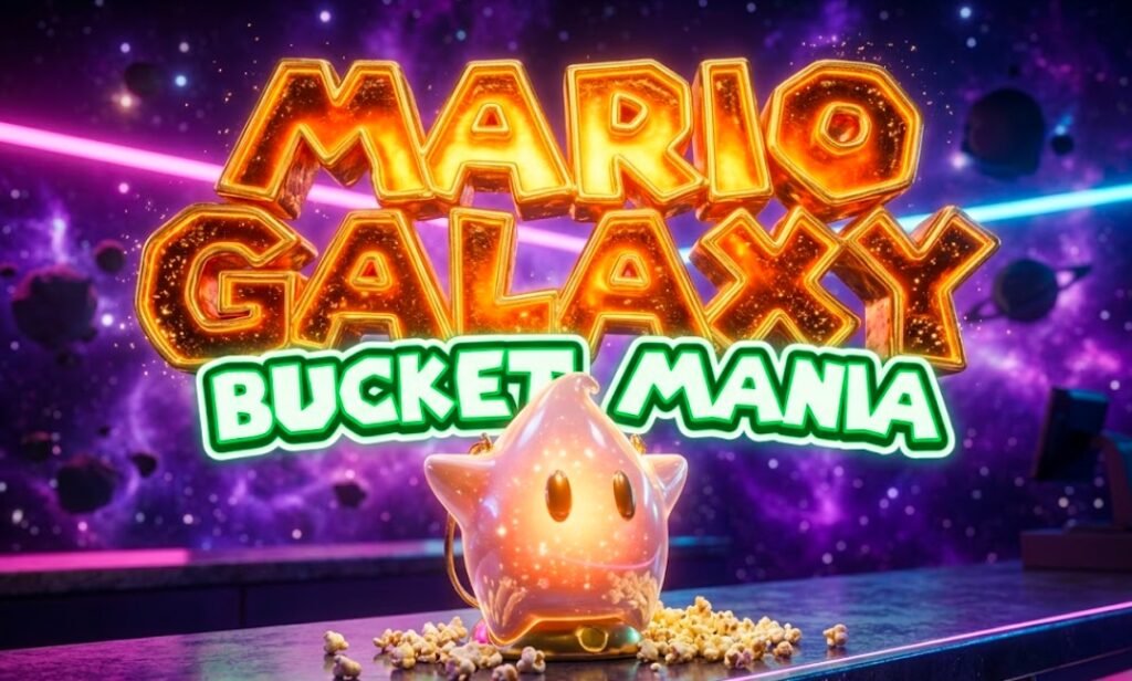 Super Mario Galaxy Movie Yoshi Luma LED popcorn bucket collection 2026