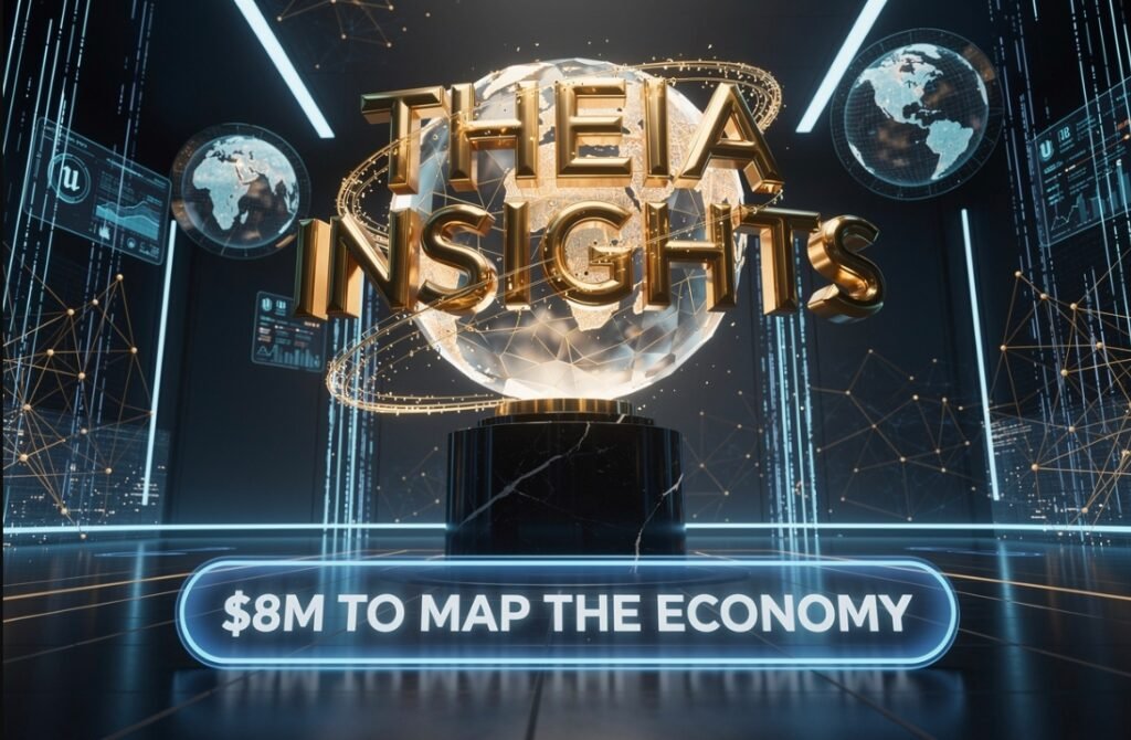 Theia Insights AI startup Series A funding global economy