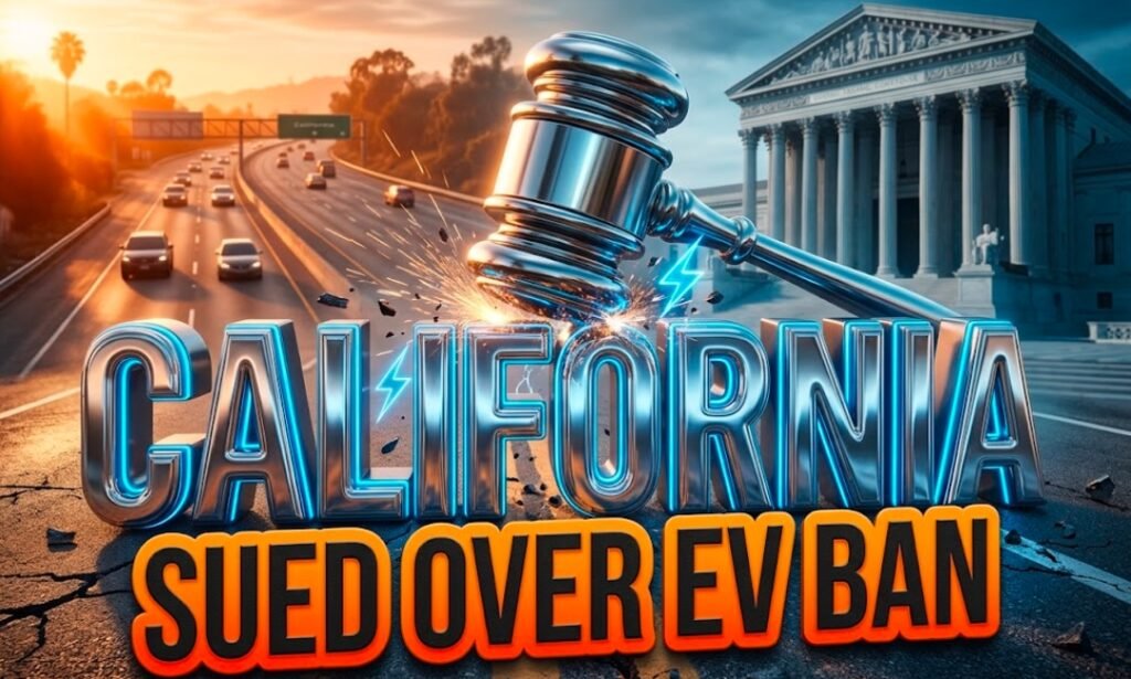 Trump administration federal lawsuit California EV mandate gas prices