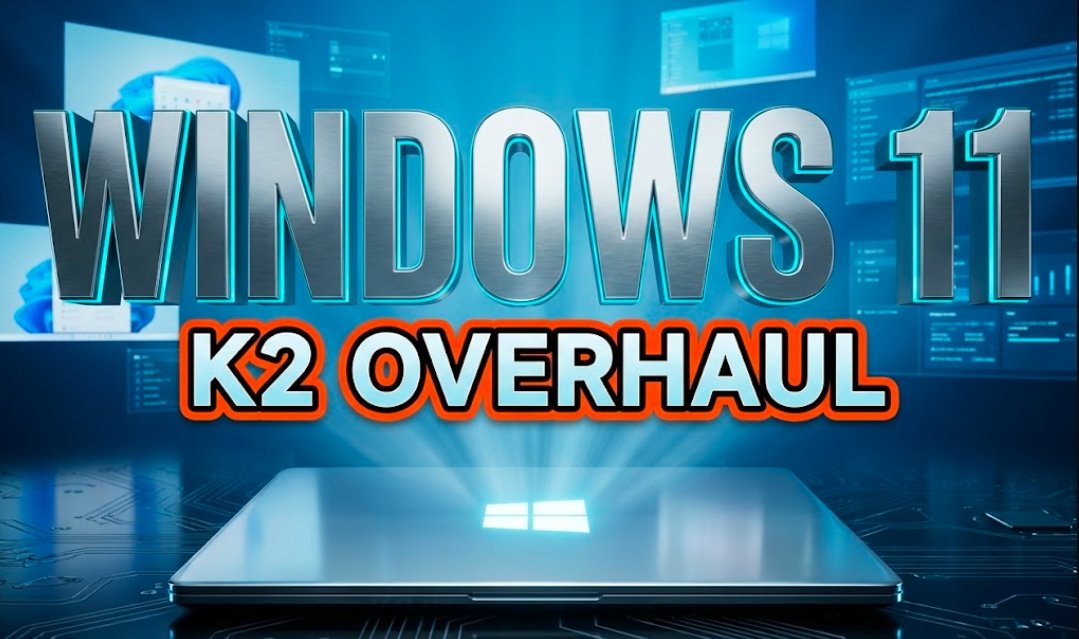 Windows 11 K2 update movable taskbar less Copilot 2026