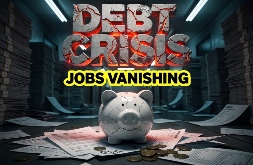 rising household debt and falling job openings crisis in America 2026