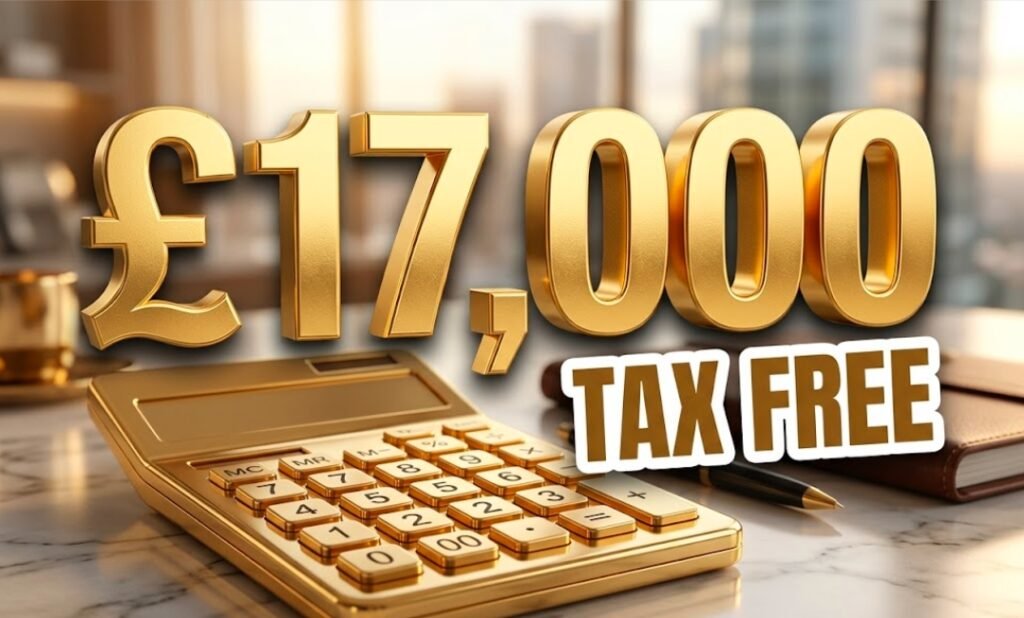 stack of gold coins beside tax calculation document on desk