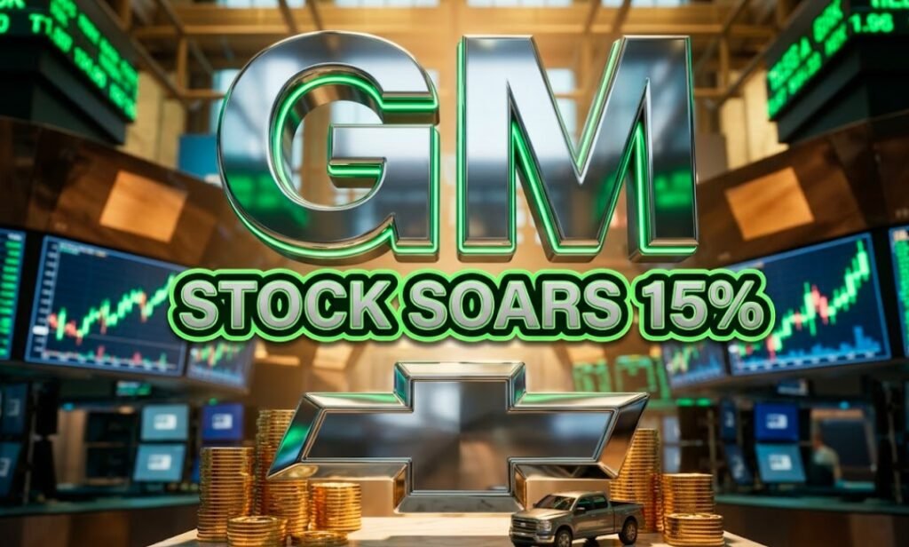 General Motors stock surge 15 percent earnings tariff EV pullback