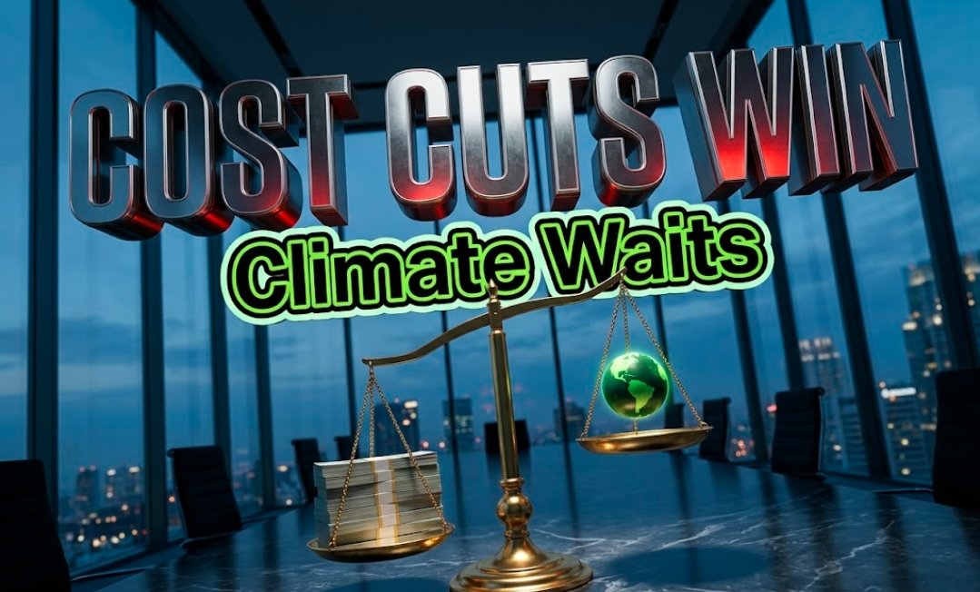 corporate climate commitment versus cost cutting decision