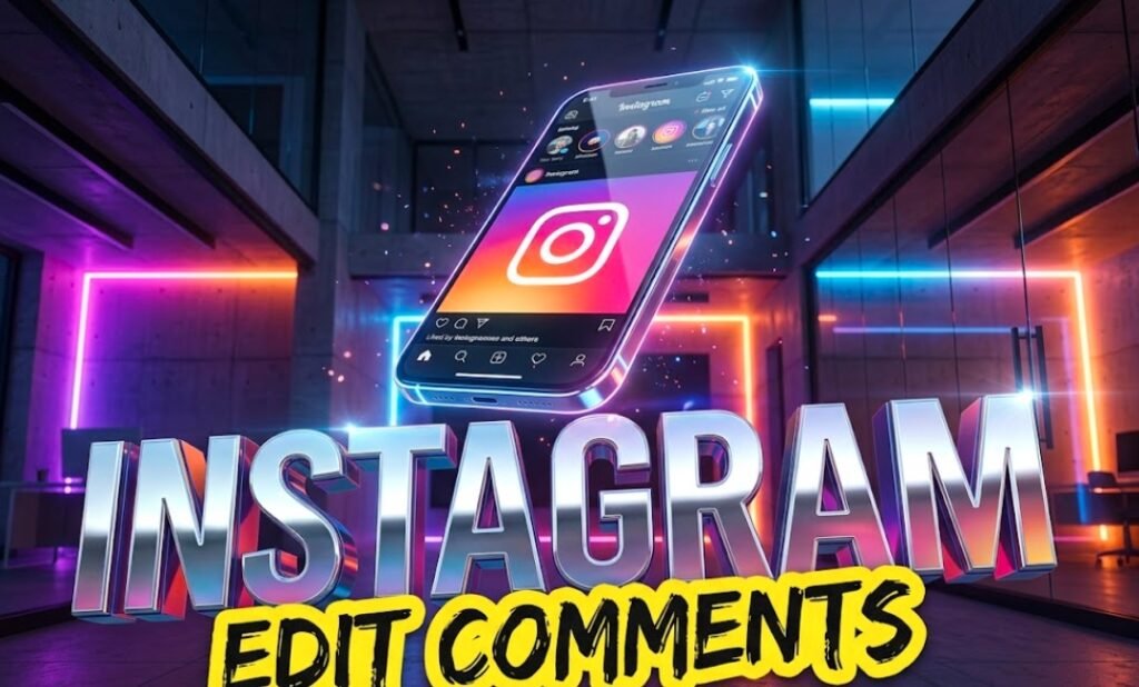 instagram mobile app comment editing interface screen