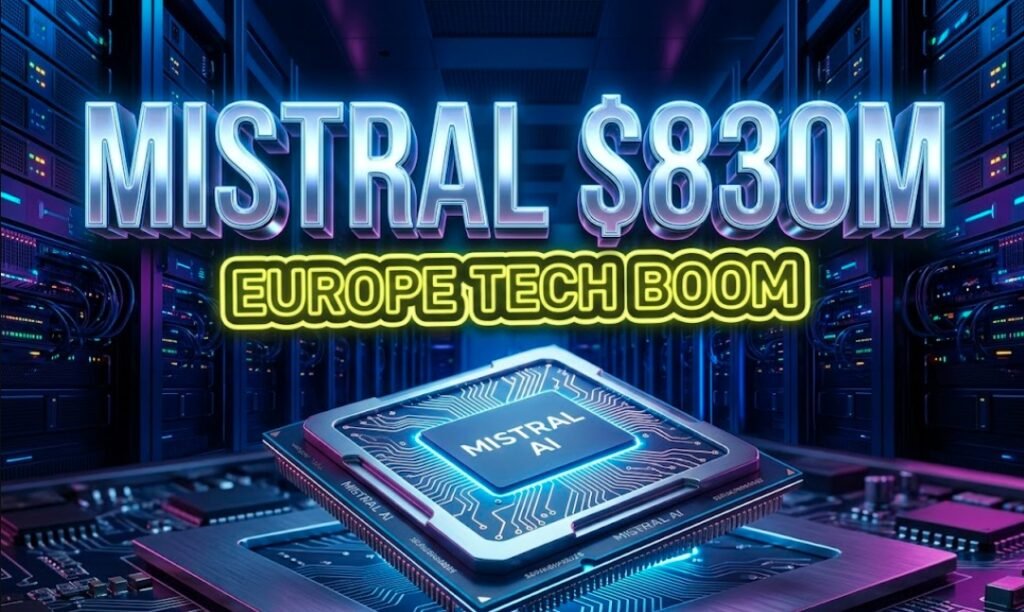 modern artificial intelligence data center glowing neon server room