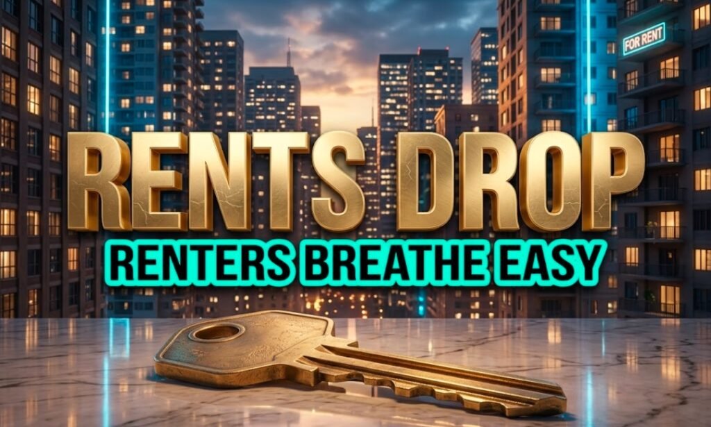 private rent prices falling in major US cities 2026