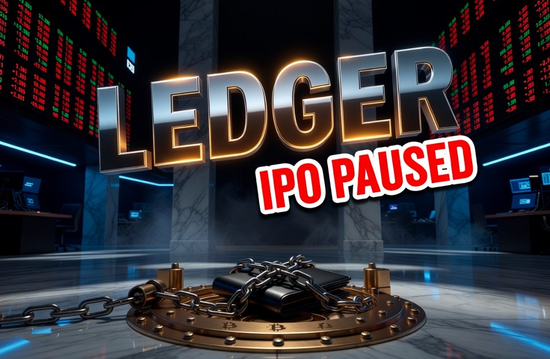 Ledger crypto hardware wallet IPO pause Wall Street