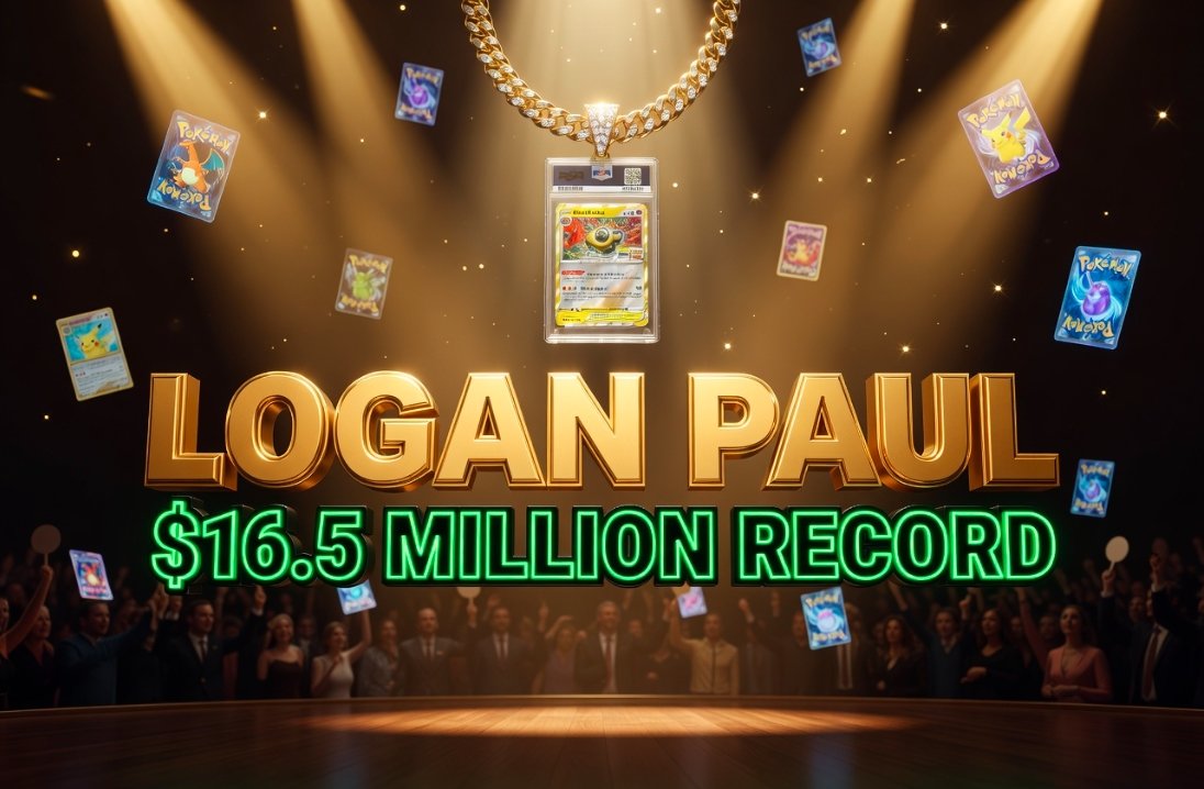 Logan Paul rare Pikachu Illustrator card world record auction
