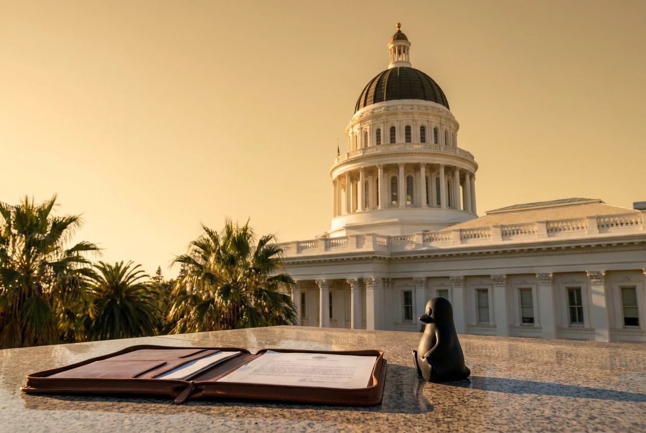 California open source Linux age verification exemption explained for developers.