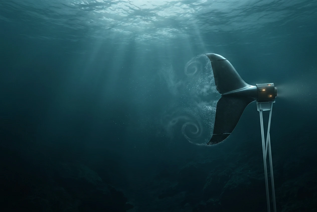 Caudal Energy fin-inspired tidal generator and Oxford spinout funding round explained.