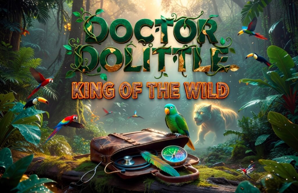 doctor dolittle king of the wild animated movie poster