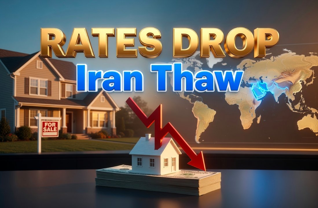 mortgage rates falling as Iran tensions ease 2026