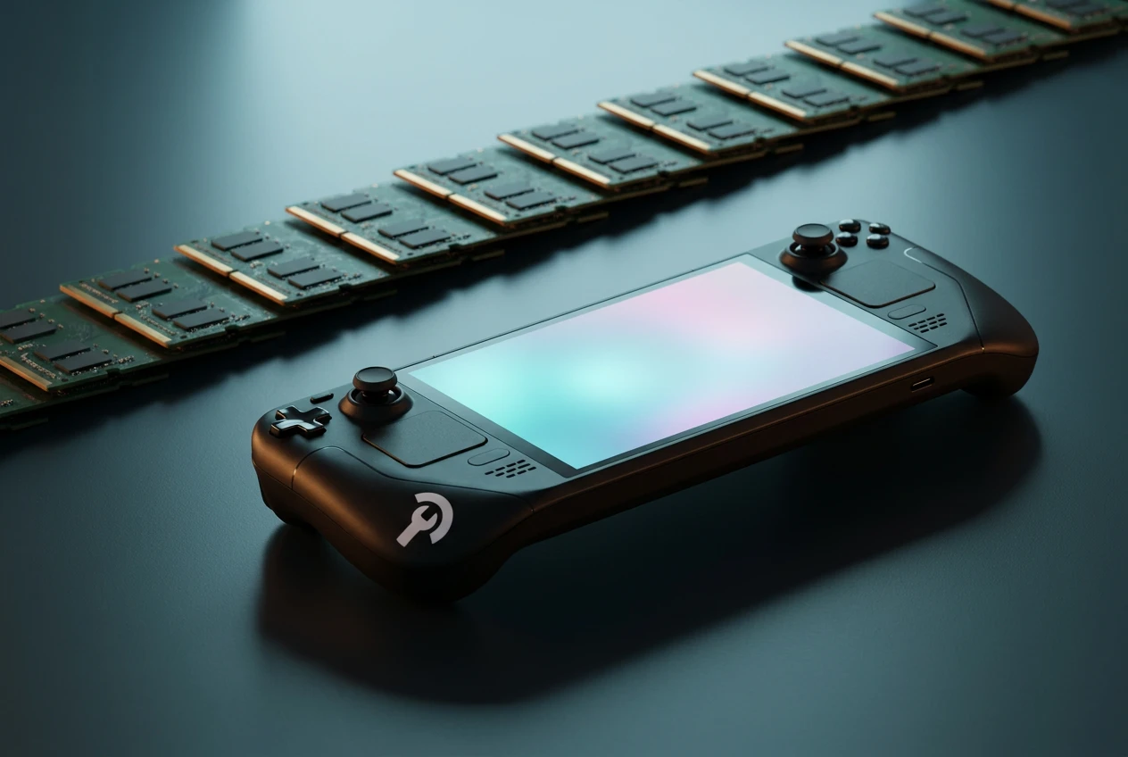 Steam Deck OLED price increase 2026 reflects DRAM and NAND shortage pressure.