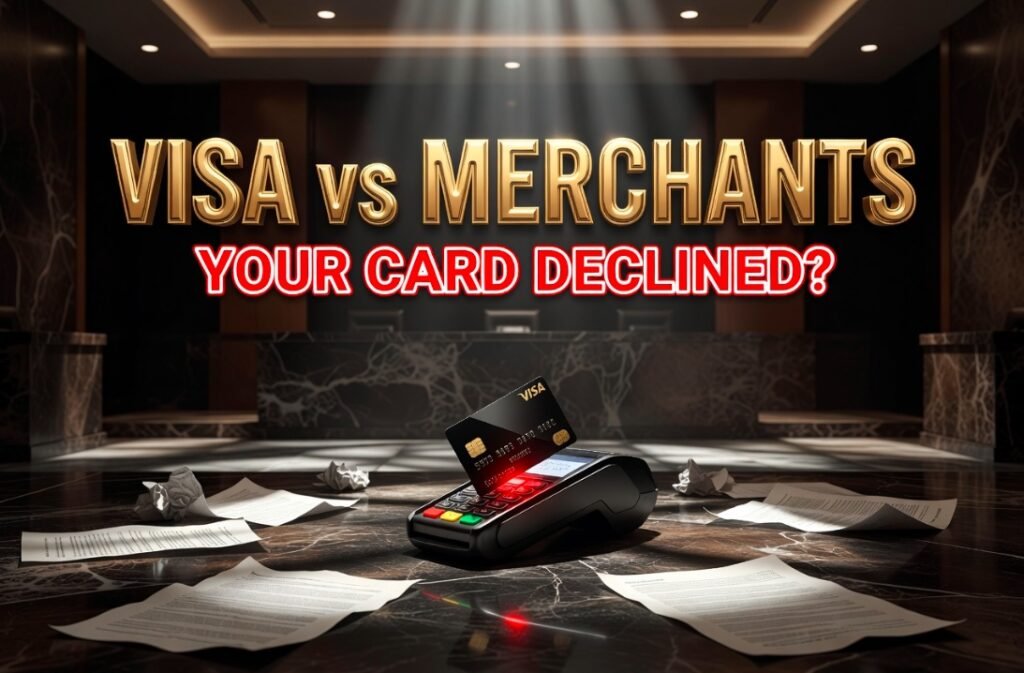 visa mastercard swipe fee settlement checkout merchant impact