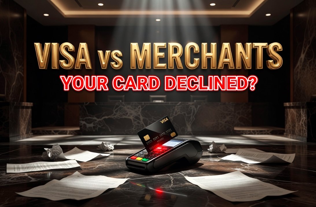 visa mastercard swipe fee settlement checkout merchant impact