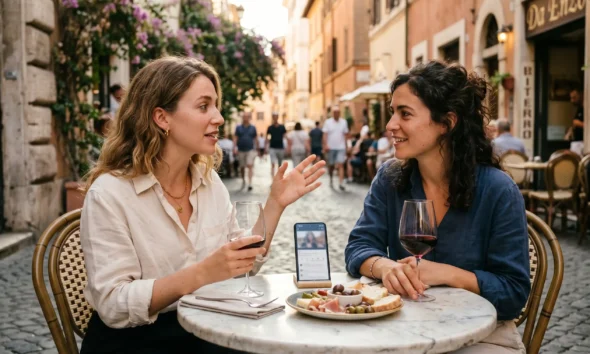 Bestie Bite AI video review app Italian hospitality