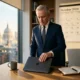 Business leader protecting time to think at desk