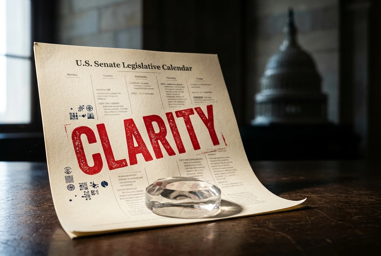 CLARITY Act Senate vote Coinbase Ripple crypto firms